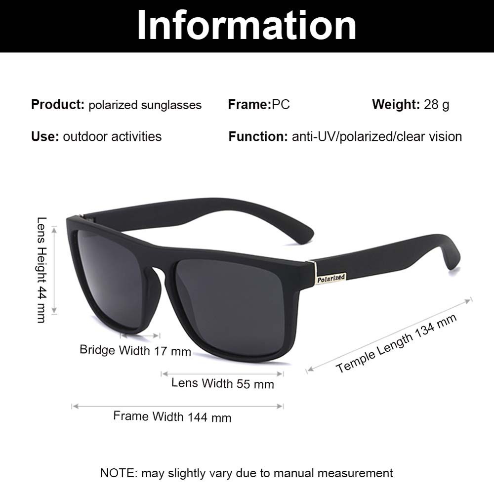 TOBIE UV400 Cycling Eyewear Camping Bike Sun Glasses Polarized Sunglasses Women UV Protection Cycling  Sunglasses Classic Fishing Sports Riding Protection Goggles