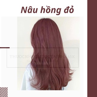 Thuốc nhuộm tóc Nâu Hồng Đỏ ( không cần tẩy)