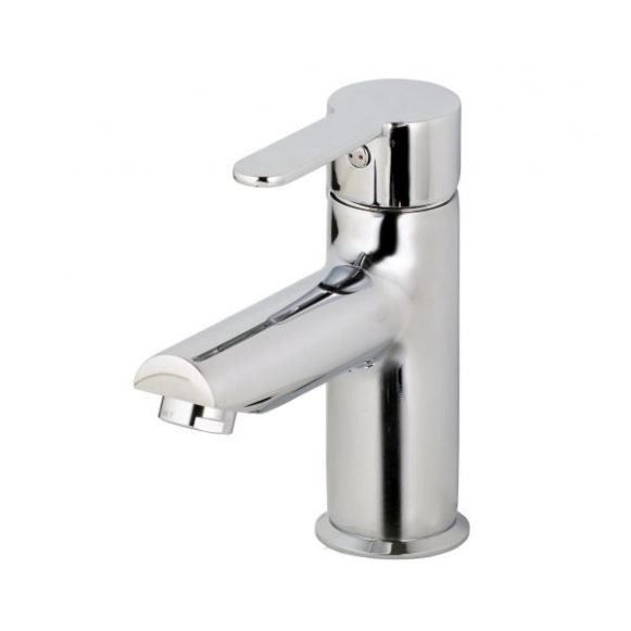 [ Hàng Mới Về ] Vòi lavabo nóng lạnh inox 304 màu bạc hình trụ cao cấp sáng bóng siêu bền 20cm