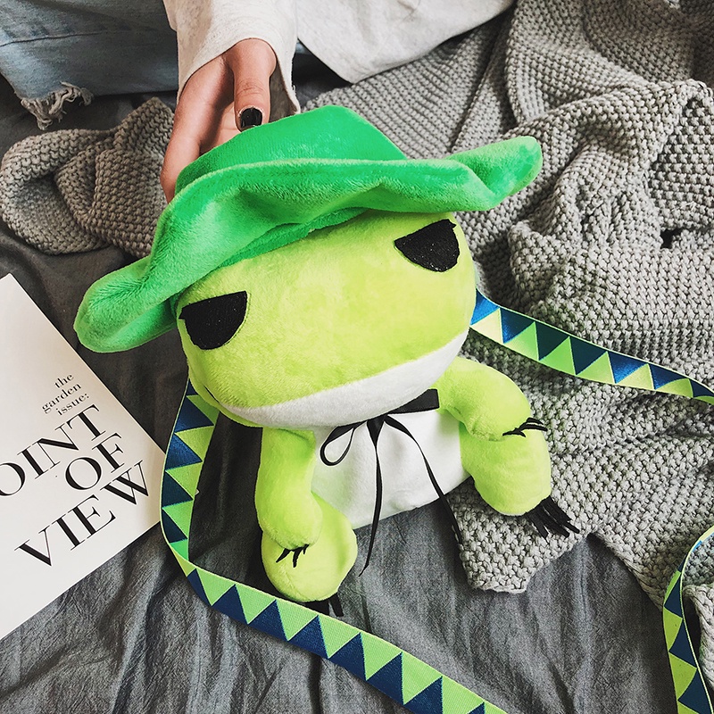 Túi đeo chéo hình ếch bông đáng yêu