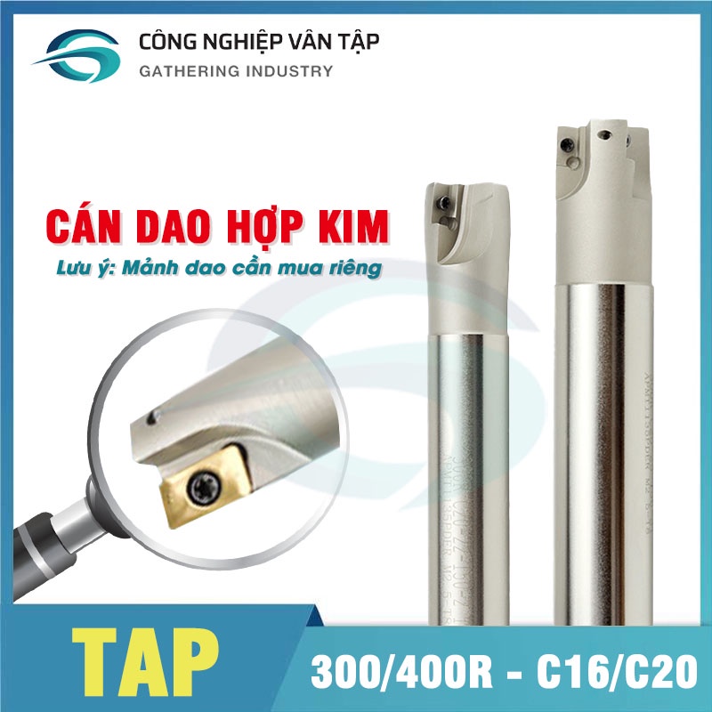 Cán dao hợp kim BAP 300R/400R kèm đai ốc, chất lượng cao