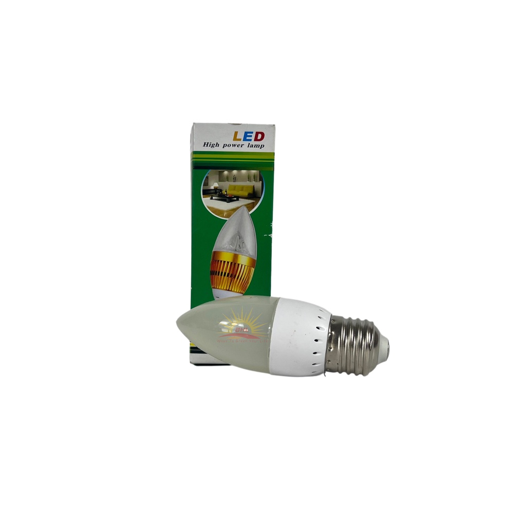 Bóng Đèn Led Hình Nến Đuôi E14/E27 - Bóng Hình Quả Nhót Đèn Chùm