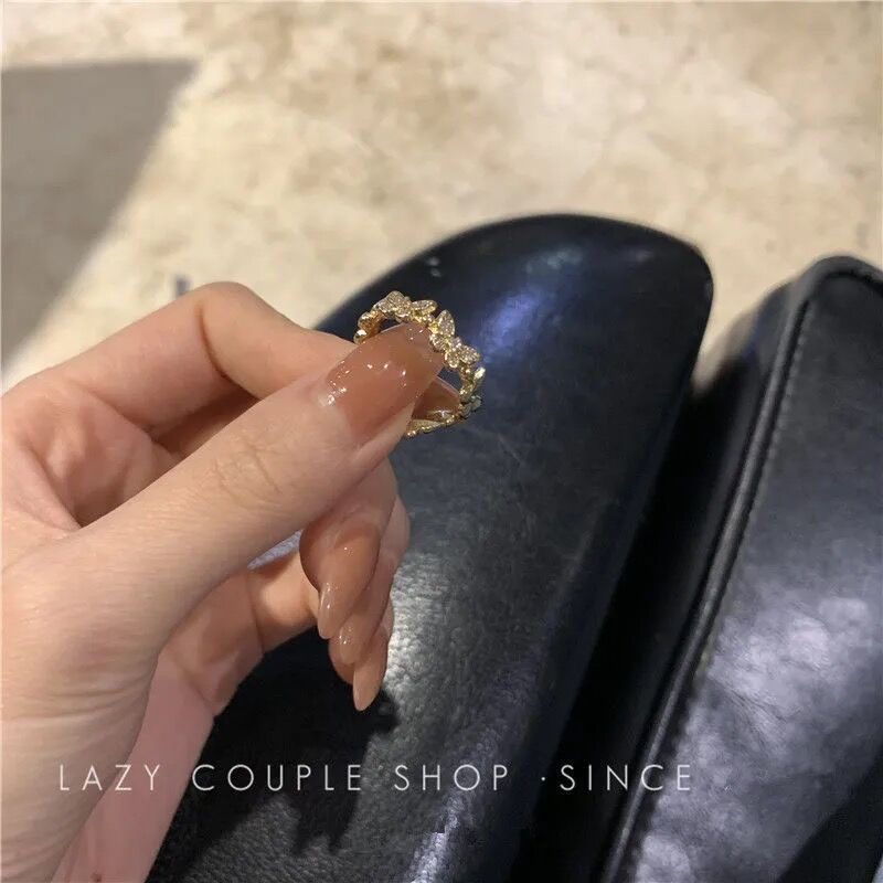 Nhẫn Hở Hợp Kim Hình Bướm Thời Trang