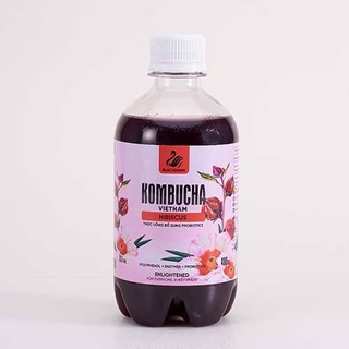Trà Kombucha BlackSwan Vị Hibiscus 400ml - Trà Lên Men Kombucha