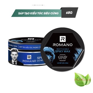 Romano: Sáp tạo kiểu tóc giữ nếp siêu cứng Romano Restyleable Spiky Wax 68g/hộp