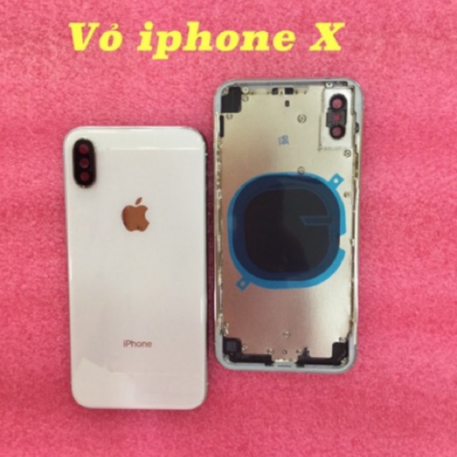 Vỏ iphone X full bộ (luôn khung sườn + bộ linh tin) zin