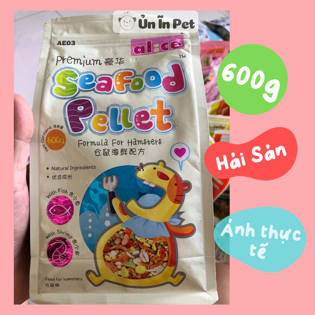 Thức ăn hamster hãng ALICE hải sản cao cấp 600g