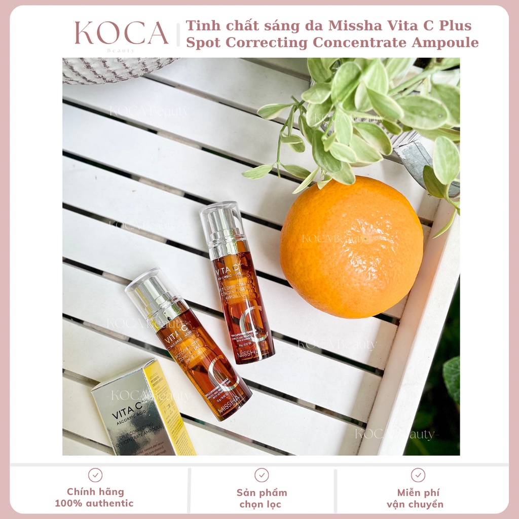 Tinh chất sáng da Missha Vita C Plus Spot Correcting Concentrate Ampoule 15g