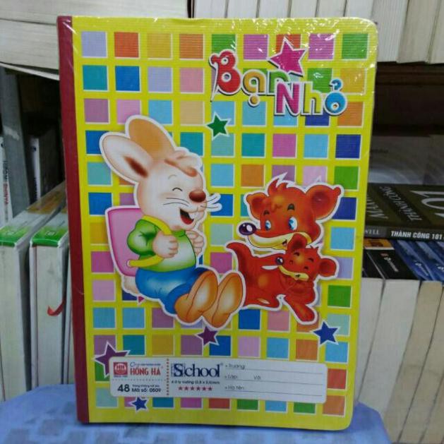 10 vở ô ly hồng hà 48 trang - 4 ô ly