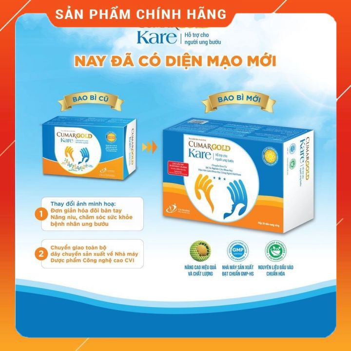CumarGold Kare - giải pháp hỗ trợ cho bệnh nhân ung bướu.