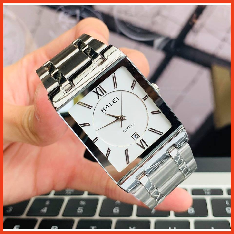 Đồng Hồ Nam HALEI 564M Cao Cấp Mặt Vuông Lịch Lãm + FREE Vòng Phong Thủy | BigBuy360 - bigbuy360.vn