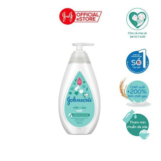 Sữa tắm Johnson's Baby chứa sữa và gạo (500ml)