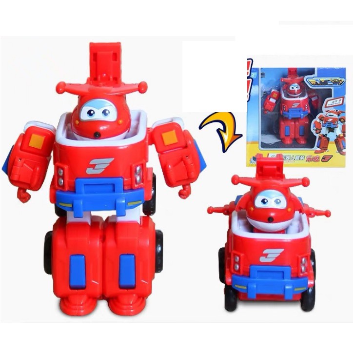 Mô hình super wings đội bay siêu đẳng máy bay Jet mini và Xe Cứu Hộ cỡ nhỏ đồ chơi trẻ em