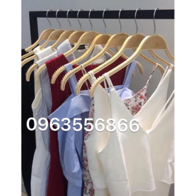 Móc gỗ tre sơn bóng có đệm