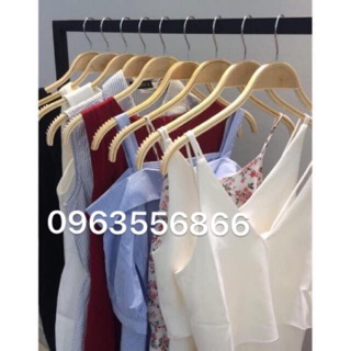 Móc gỗ tre sơn bóng có đệm