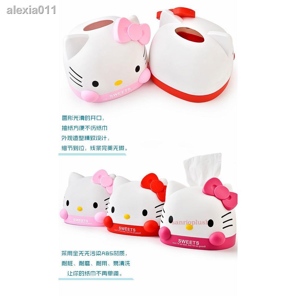 Hộp Đựng Khăn Giấy Ướt Hình Hello Kitty Xinh Xắn