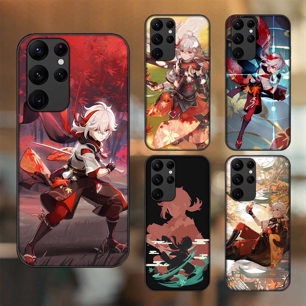 Ốp lưng Samsung S20 Ultra viền đen in hình Kazuha Genshin Impact