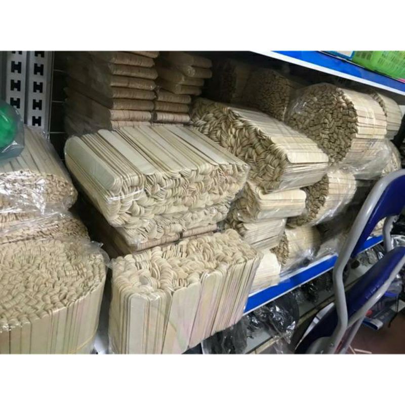 Que đè lưỡi 15X1.8cm 10k/100g~40que que làm nhà mô hình [Loại đẹp]