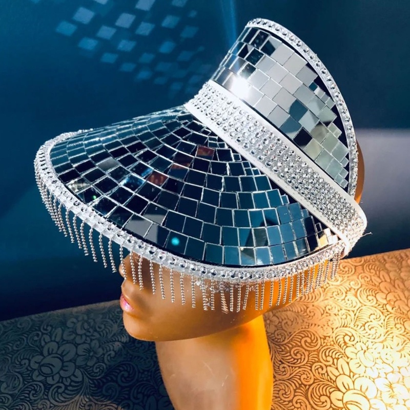 Nón Bucket Vành Rộng Lấp Lánh Thoáng Khí Thời Trang Unisex
