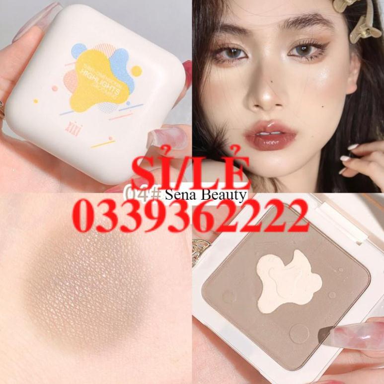 [ CHÍNH HÃNG ] Phấn nhũ mouse mềm bắt sáng cao cấp Xixi Nude Make Up Highlight Blush Sena beauty