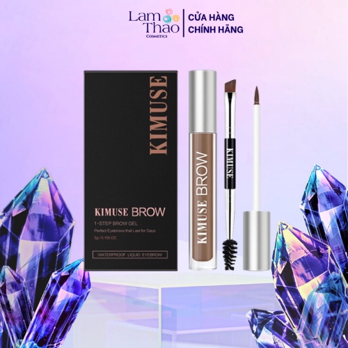 Gel Kẻ Lông Mày Chống Thấm Kimuse Waterproof Liquid Eyebrown