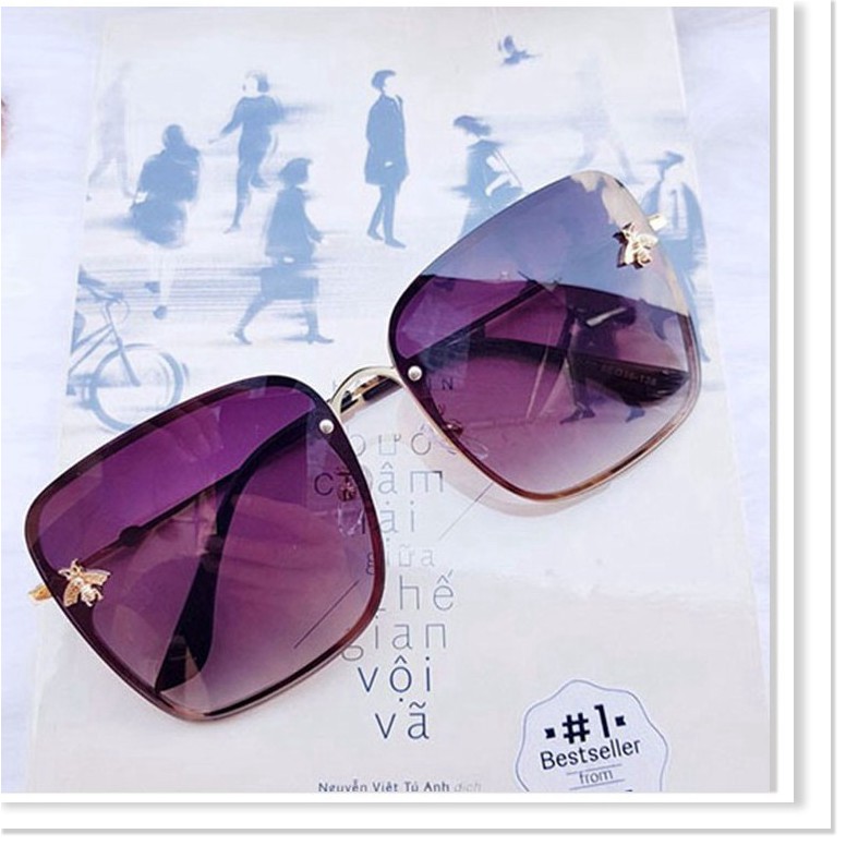 Xả Kho - Mắt kính mát nữ gọng vuông hình con ong độc lạ sang trọng | BigBuy360 - bigbuy360.vn