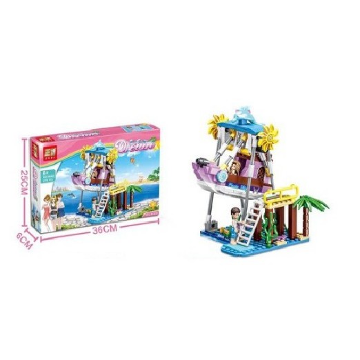 Bộ Lego lắp ráp xếp hình Công viên nước mùa hè - 275 chi tiết - ZHBO Dream 6646A- legoxanh