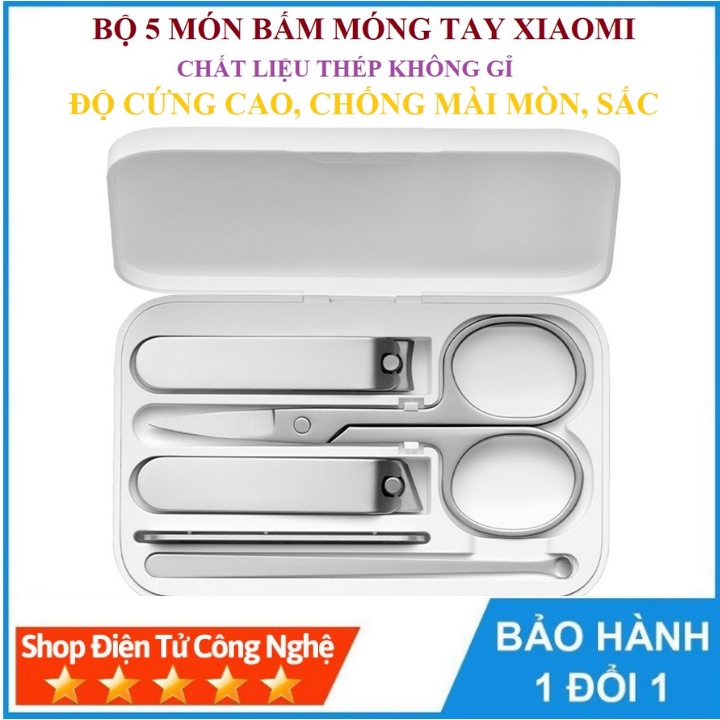 Bấm/Kềm cắt móng tay chân Xiaomi Mijia NGUYÊN BỘ - BẰNG THÉP Không Gỉ