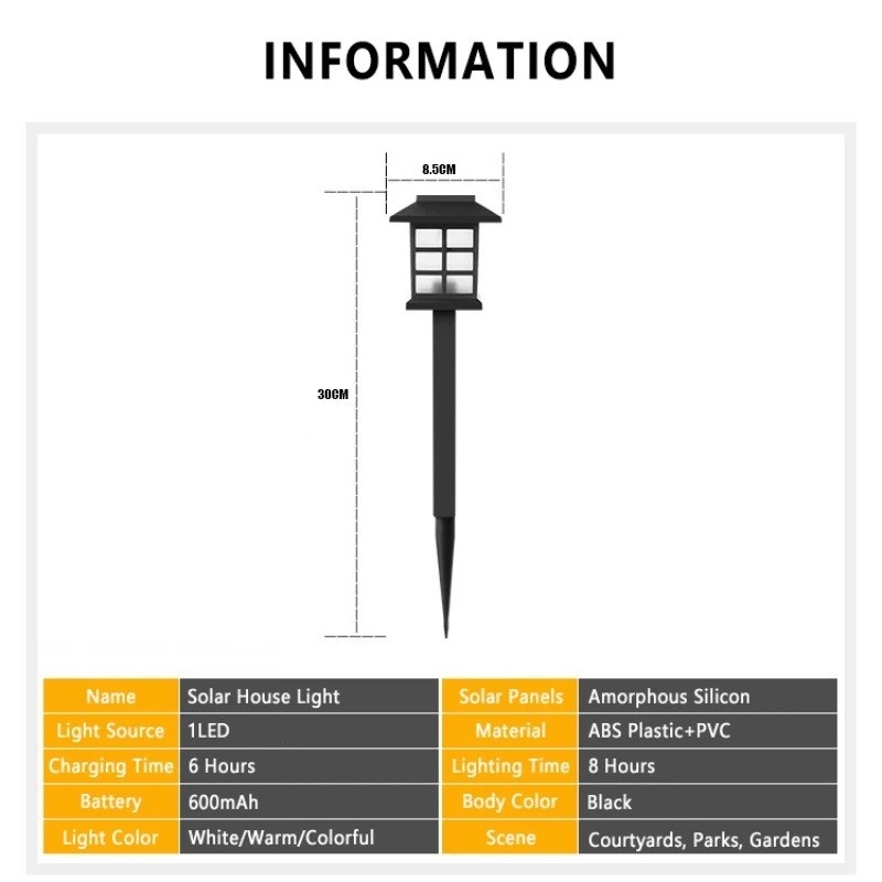 Đèn led IP65 chiếu sáng năng lượng mặt trời chống thấm nước cho sân vườn