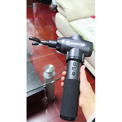 [New] BOOSTER E - 9 mức độ (máy to khỏe chịu áp lực tốt) 6 đầu massage - Máy massage gun thư giãn cơ bắp