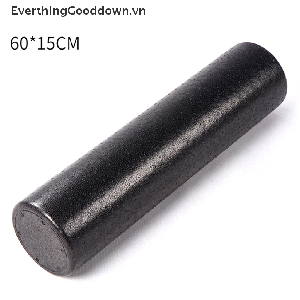 Con Lăn Xốp Tập Yoga 3 Kích Cỡ 30 / 45 / 60 CM Màu Đen