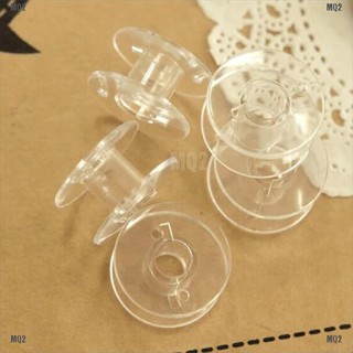 [MQ2]50 Clear Bobbin Sewing Machine Plastic Spools For Thread Brother Singer Elna