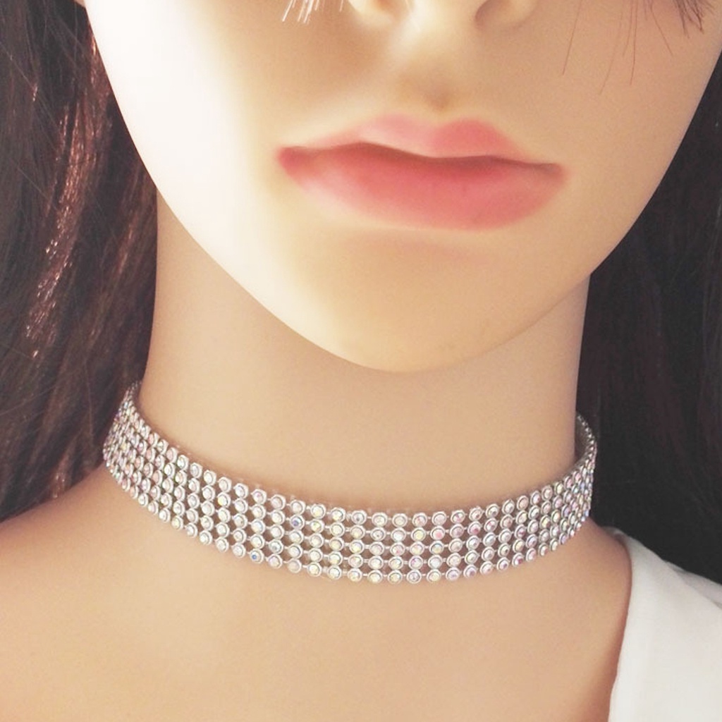 Vòng Cổ Choker Đính Đá Thời Trang Cho Nữ