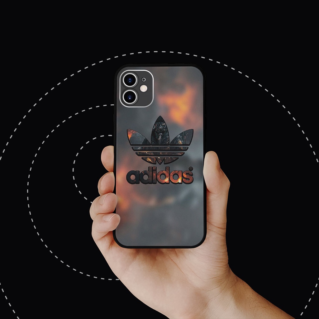 Ốp Lưng logo ADIDAS hóa học giả kim loại nổi ECOMEX dòng iphone 5 6 7 8 Plus 11 12 Pro Max X Xr SUPPOD00026
