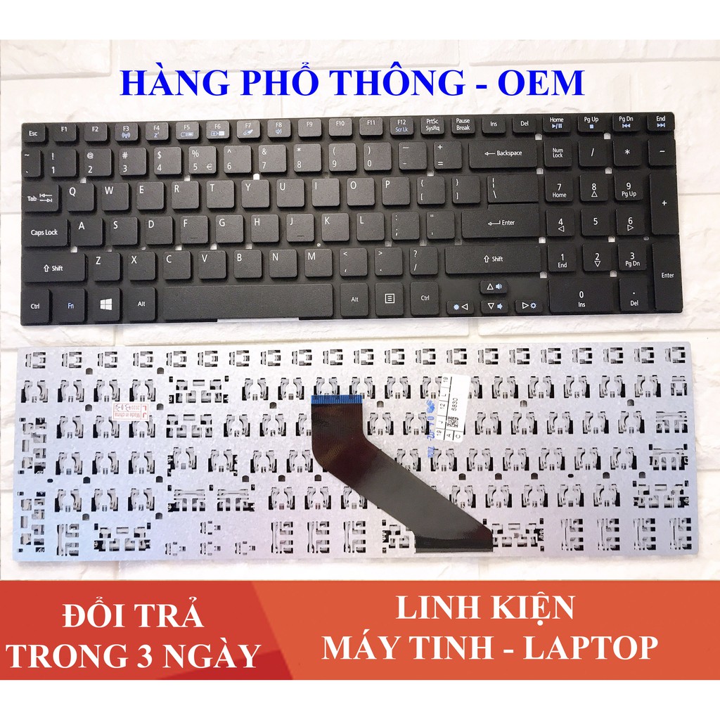 Bàn Phím Laptop Acer 5830 E5-551 V3-571 E5-531 E5-572 ES1-531 E5-571 (Phím Trong Máy Phải Hàn DÀNH CHO THỢ)