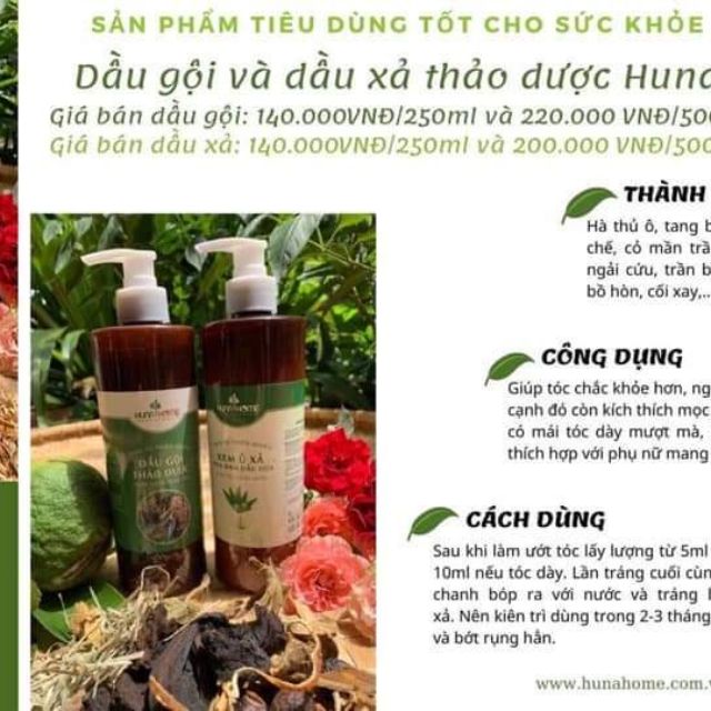 dầu gội thảo dược