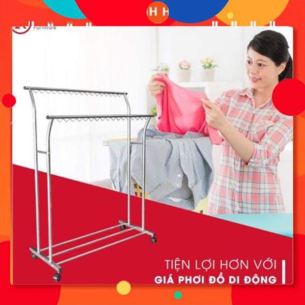 [FreeShip] Giàn Giá phơi quần áo inox Xuân Hòa, hàng chính hãng - BH 12 tháng 24h