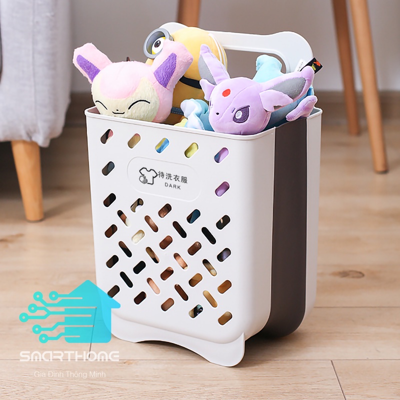 Giỏ Đựng Quần Áo Gấp Gọn Treo Tường Dehub, Size Vừa ,Có Thể Gấp Gọn Di Chuyển Dễ Dàng, Chất Liệu Bền Đẹp Chắc Chắn