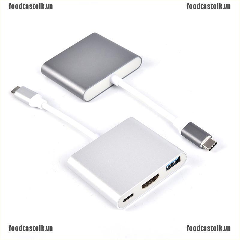 < Hot > 4k Usb 3.1 Hub Type-C Sang Usb 3.0 / Hdmi / Typec Female