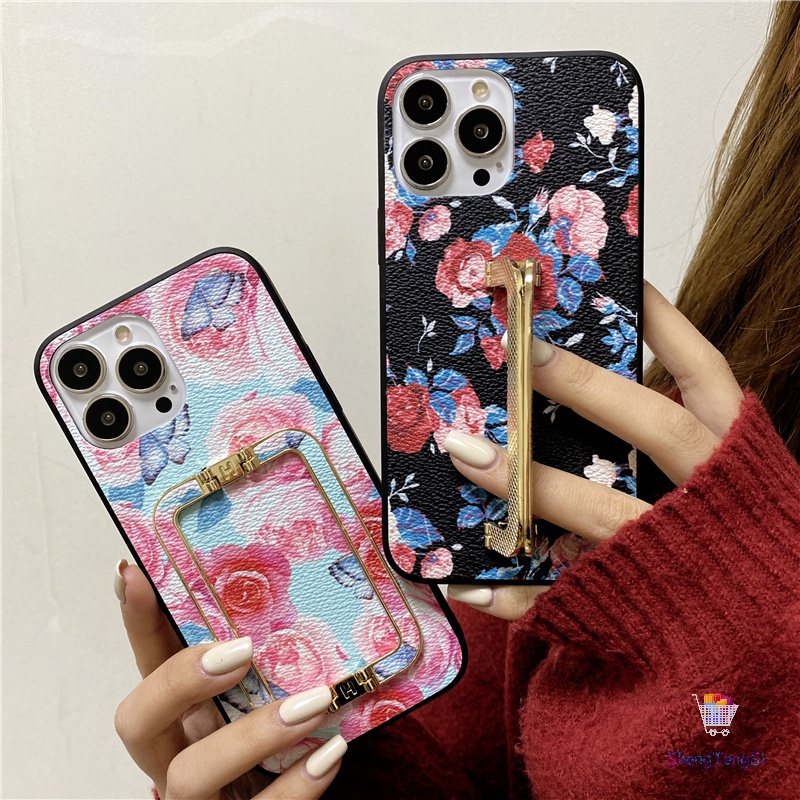 Ốp Da Họa Tiết Hoa Cổ Điển Cho Samsung M20 M30 A40S M51 M52 4G S10lite Note10 10pro Note 9 S10 S10P S7Edge S8 S8plus S9 S9plus