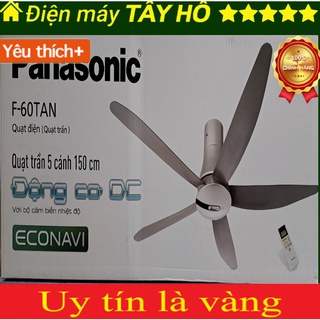 Quạt trần 5 cánh có điều khiển Panasonic F-60TAN