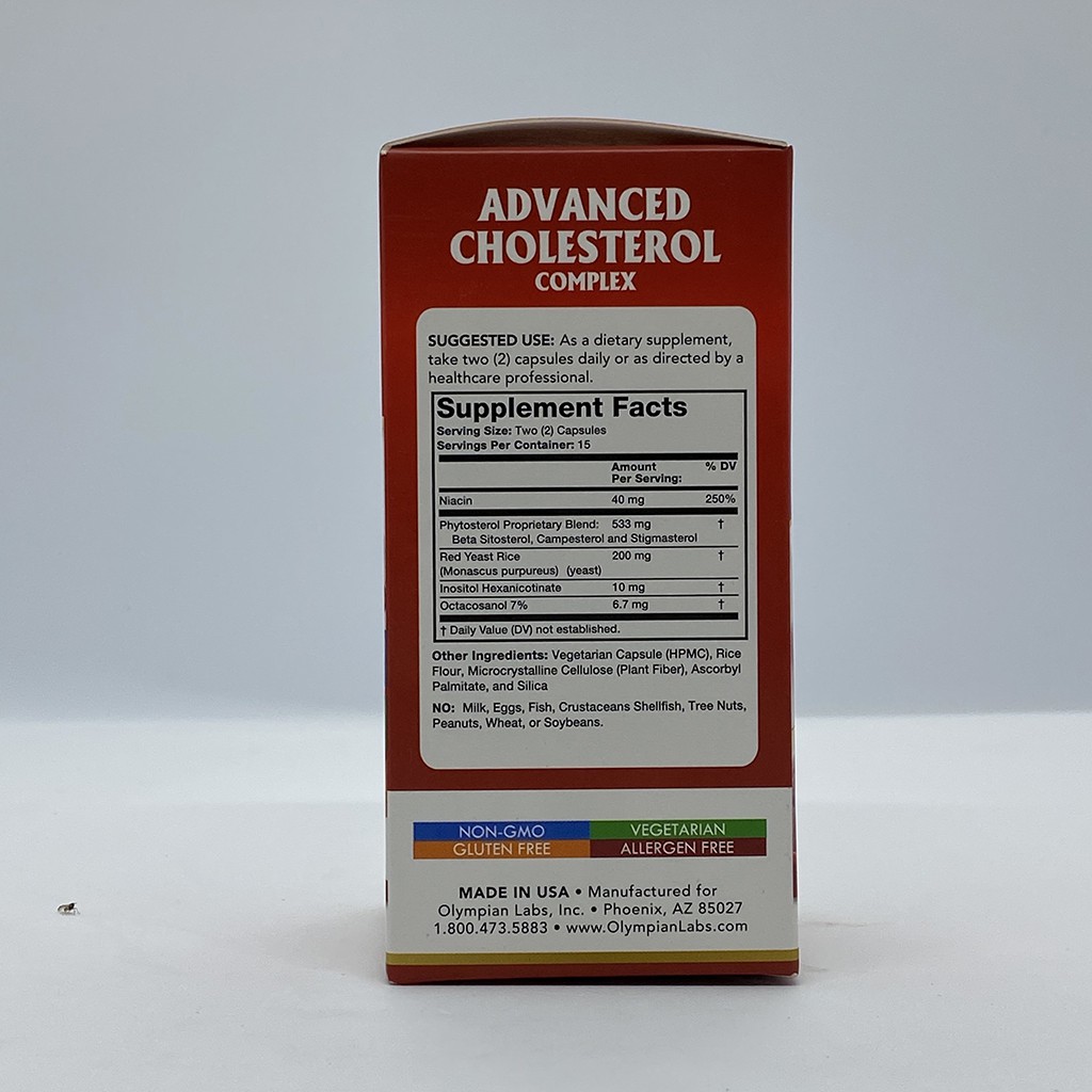 Viên Uống Advanced Cholesterol Complex - Ổn Định Cholesterol, Giảm Mỡ Máu - Hộp 30 Viên