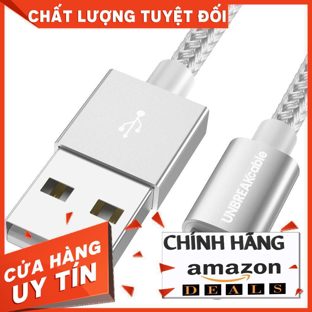 Dây sạc sạc nhanh iPhone UNBREAKcable Lightning - [Được chứng nhận Apple MFi] 6,6ft / 2m