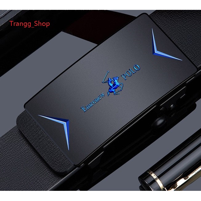 Thắt Lưng Nam EMRENEW POLO Da Bò 2 Lớp Full Hộp Đựng Khóa Hợp Kim Cao Cấp