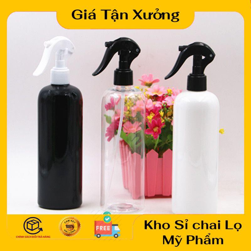 Chai Xịt Phun Sương ❤ TRÙM SỈ ❤ Chai nhựa pet xịt Vòi Súng 300ml,500ml rỗng chiết mỹ phẩm , phụ kiện du lịch