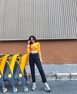 Quần Baggy JEANS ĐEN TRƠN