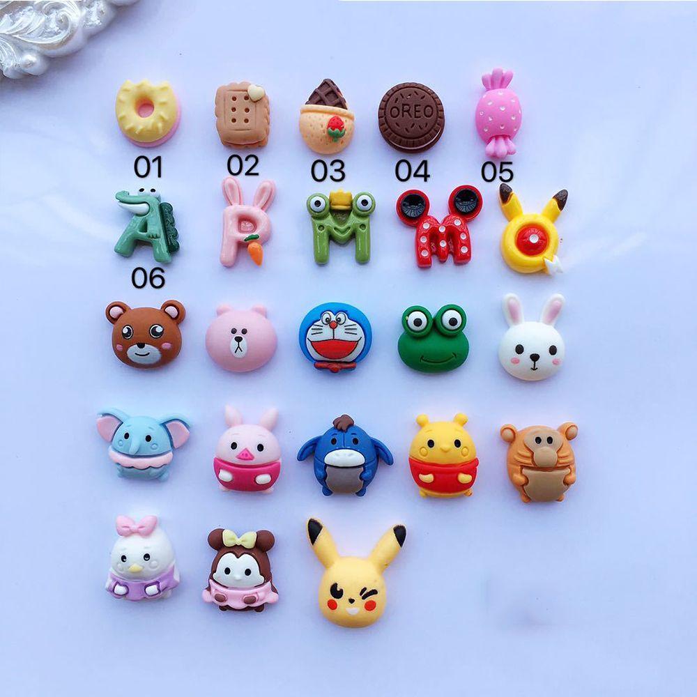 OCEANMAP Set 100 Phụ Kiện Trang Trí Móng Tay Hình Chuột Mickey Thời Trang