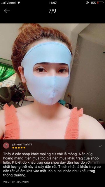 Khẩu trang Kín mặt chống tia UV nhiều mầu ảnh thật | BigBuy360 - bigbuy360.vn