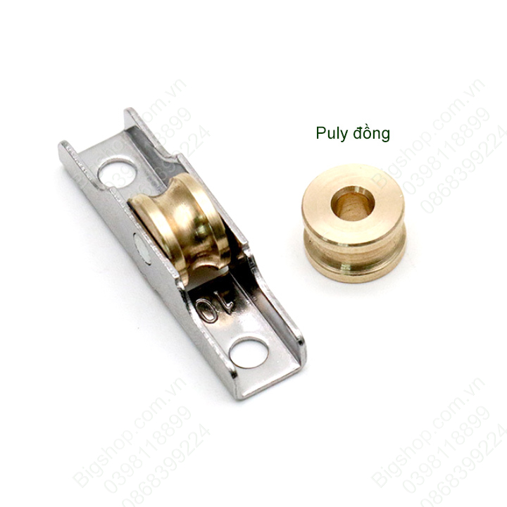 Combo 2 bánh xe đơn dùng cho cửa trượt-cửa lùa, dùng cho cửa nhựa, nhôm, bánh xe đồng | BigBuy360 - bigbuy360.vn