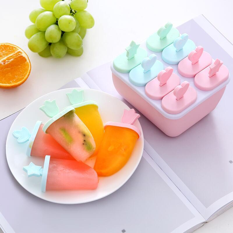 [Kỷ niệm tuổi thơ] Khuôn làm kem 8 ngăn tiện lợi